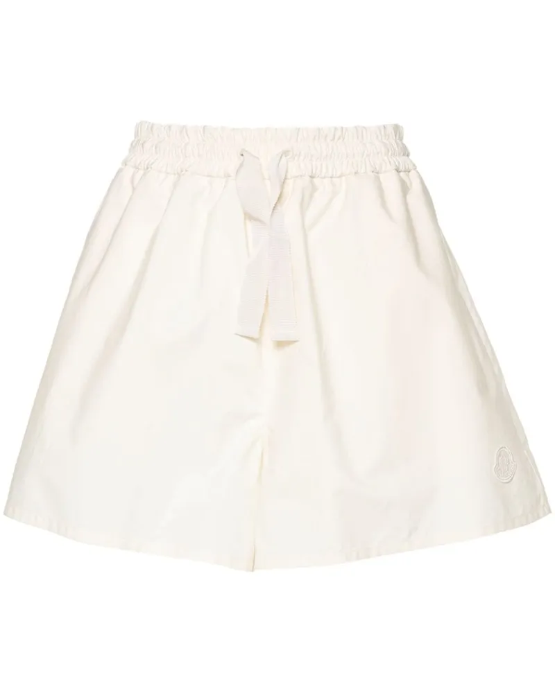 Moncler Popeline-Shorts mit Logo-Applikation - Nude Nude