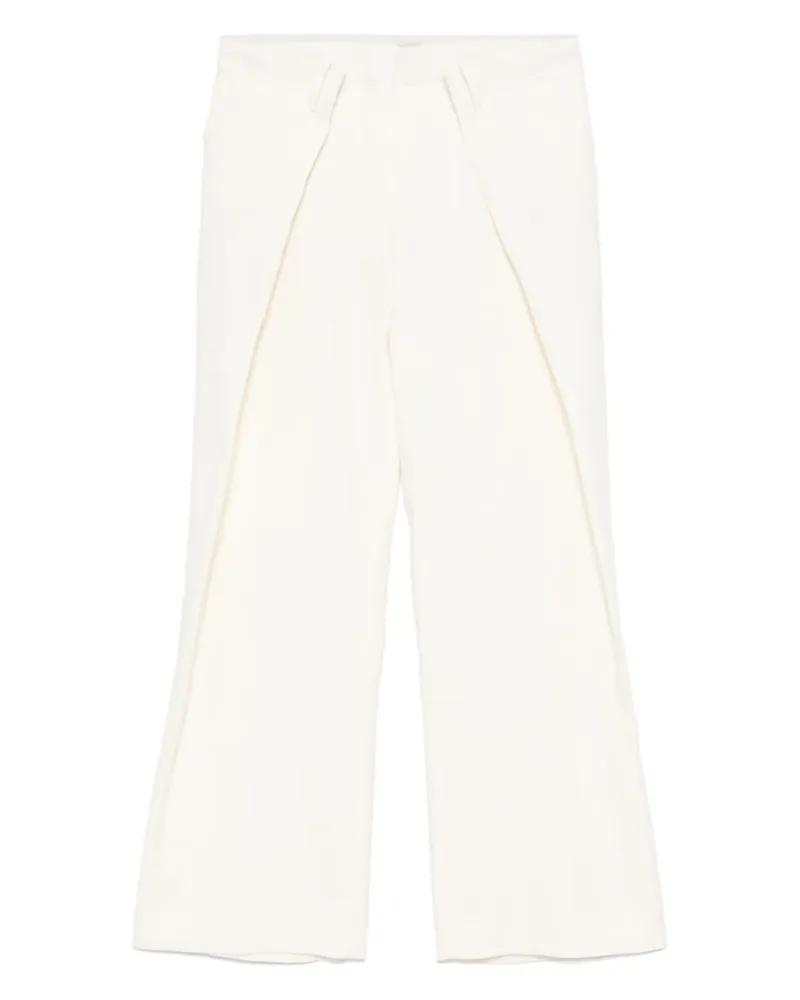Rokh Wide-Leg-Hose mit Bundfalten - Nude Nude