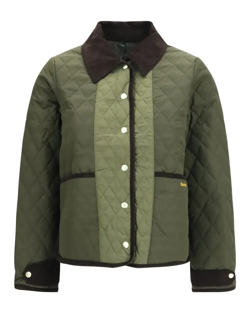 Barbour Ainsdale logo-embroidery puffer jacket - Grün Grün