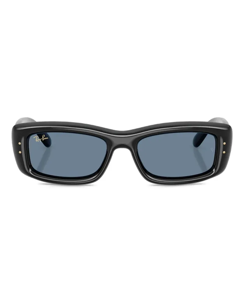 Ray Ban Sonnenbrille mit eckigem Gestell - Schwarz Schwarz