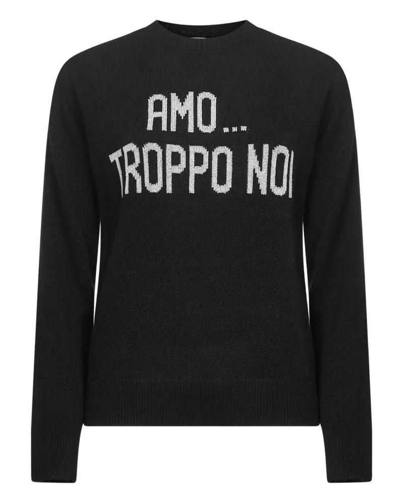 MC2 Saint Barth jacquard embroidery sweater - Schwarz Schwarz