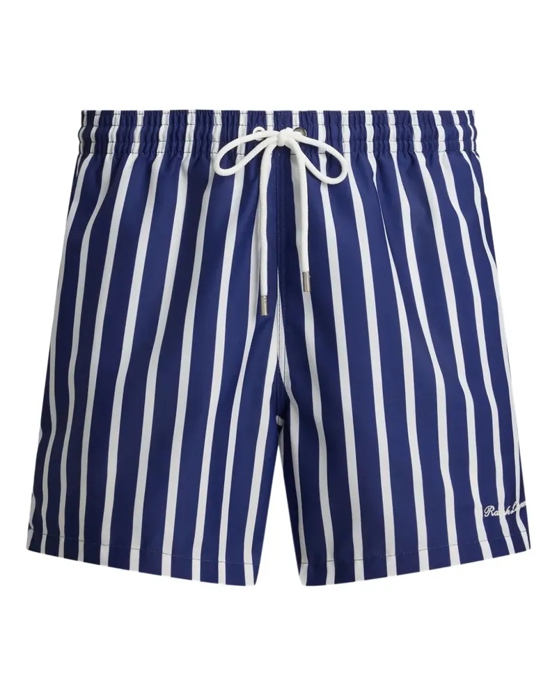 Ralph Lauren Gestreifte Amalfi Badehose - Blau Blau