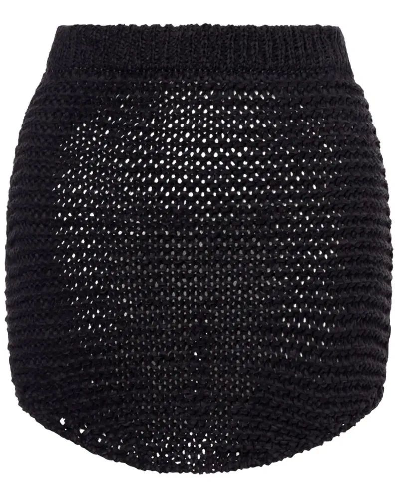 Philosophy Di Lorenzo Serafini Gestrickter Minirock - Schwarz Schwarz