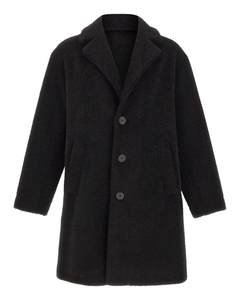 Herno Geknöpfter Mantel - Schwarz Schwarz
