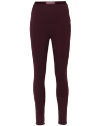 Lanvin Leggings mit Logo-Applikation Rot