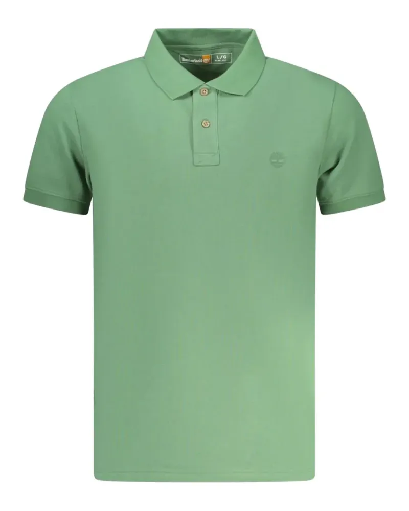 Timberland logo-embroidered cotton polo shirt - Grün Grün