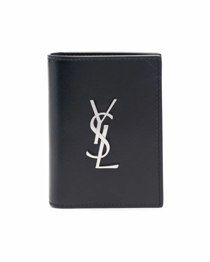 Saint Laurent Portemonnaie mit Logo - Schwarz Schwarz