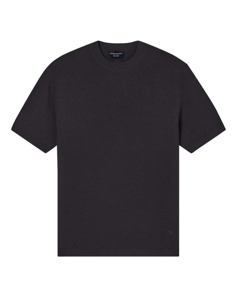 Emporio Armani T-Shirt mit Zickzackmuster - Grau Grau