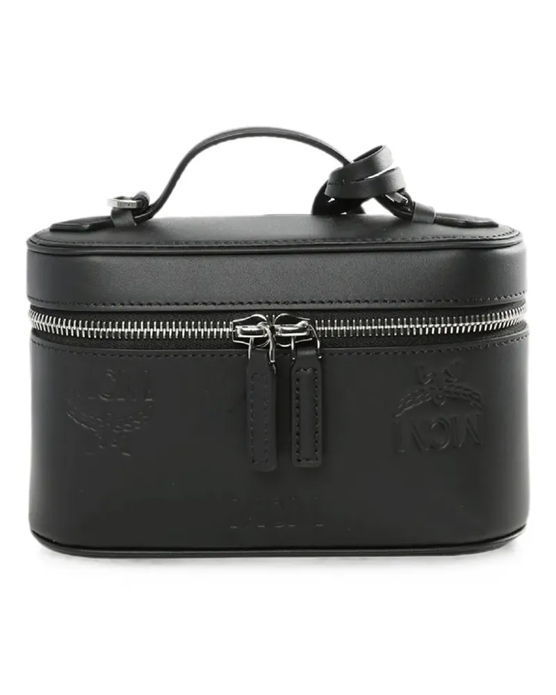 MCM Aren Leather Mini Crossbody Bag "Black" - Schwarz Schwarz