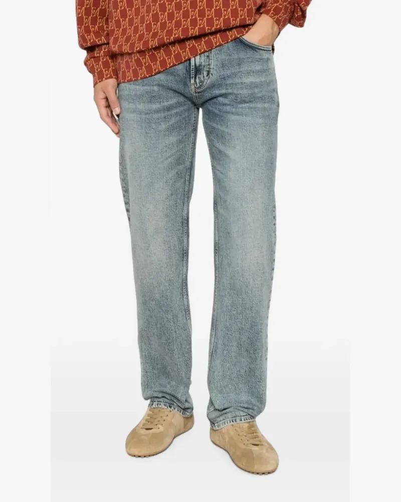 Emporio Armani acid-wash slim-fit jeans - Blau Blau