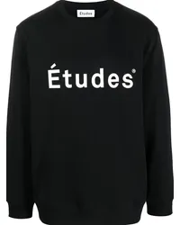 Études Studio Sweatshirt aus Bio-Baumwolle Schwarz