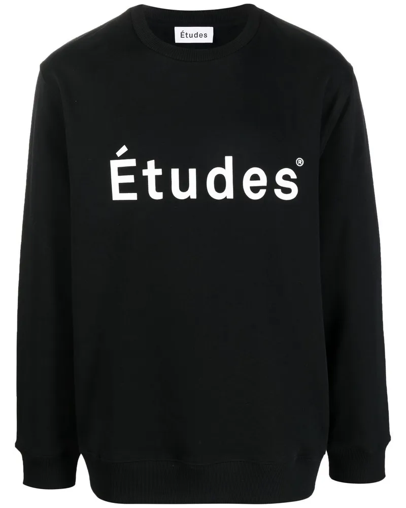 Études Studio Sweatshirt aus Bio-Baumwolle - Schwarz Schwarz