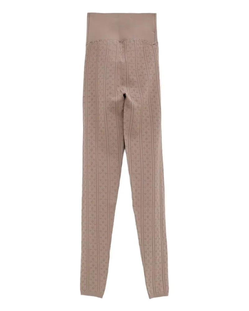 J.W.Anderson pointelle bow leggings - Nude Nude