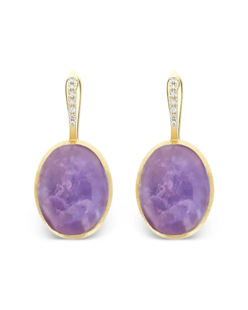 NANIS 18kt Rotgoldohrringe mit Diamanten - Violett Violett