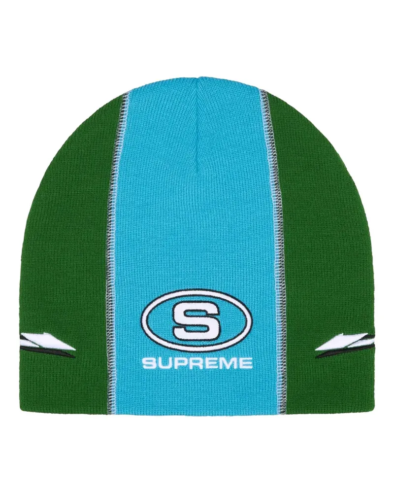 Supreme Being Beanie mit Racing-Einsatz - Grün Grün