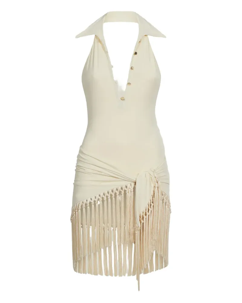Taller Marmo Tropicana fringe swimsuit - Nude Nude