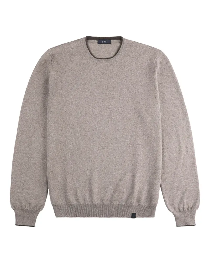 Fay Klassischer Pullover - Nude Nude