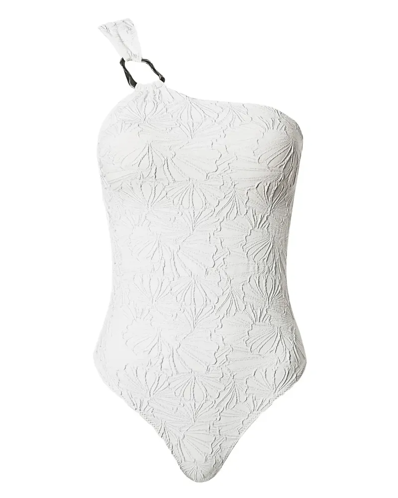 Twin-Set Badeanzug mit geprägtem Blumenmuster - Weiß Weiß