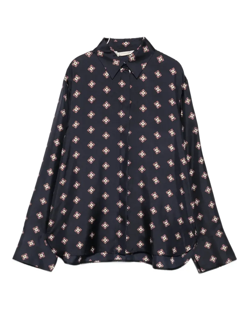 Max Mara Disco silk shirt - Blau Blau
