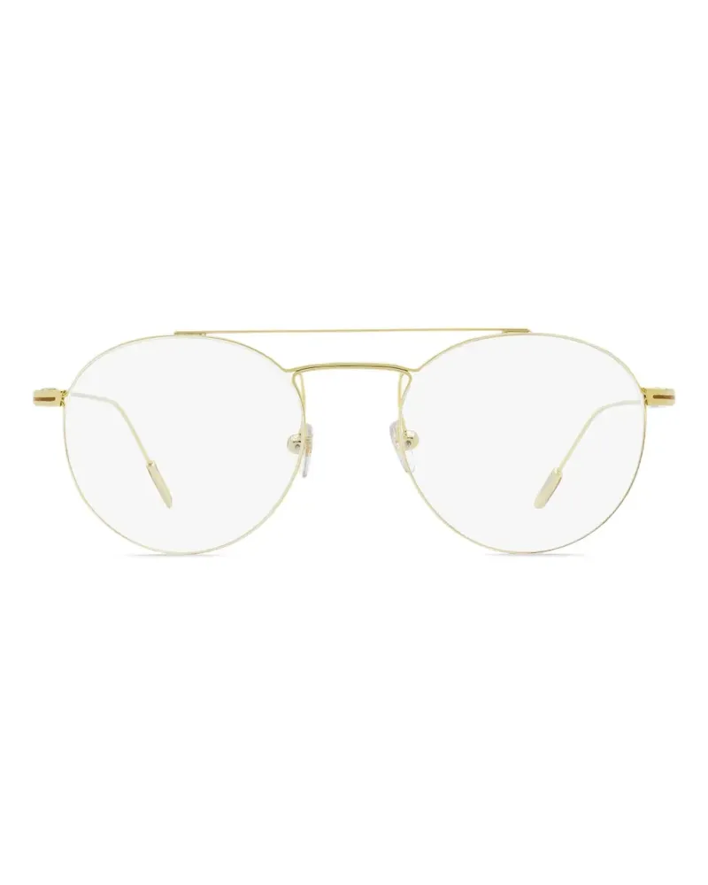 Ermenegildo Zegna Runde 5218 Brille mit Doppelsteg - Gold Gold