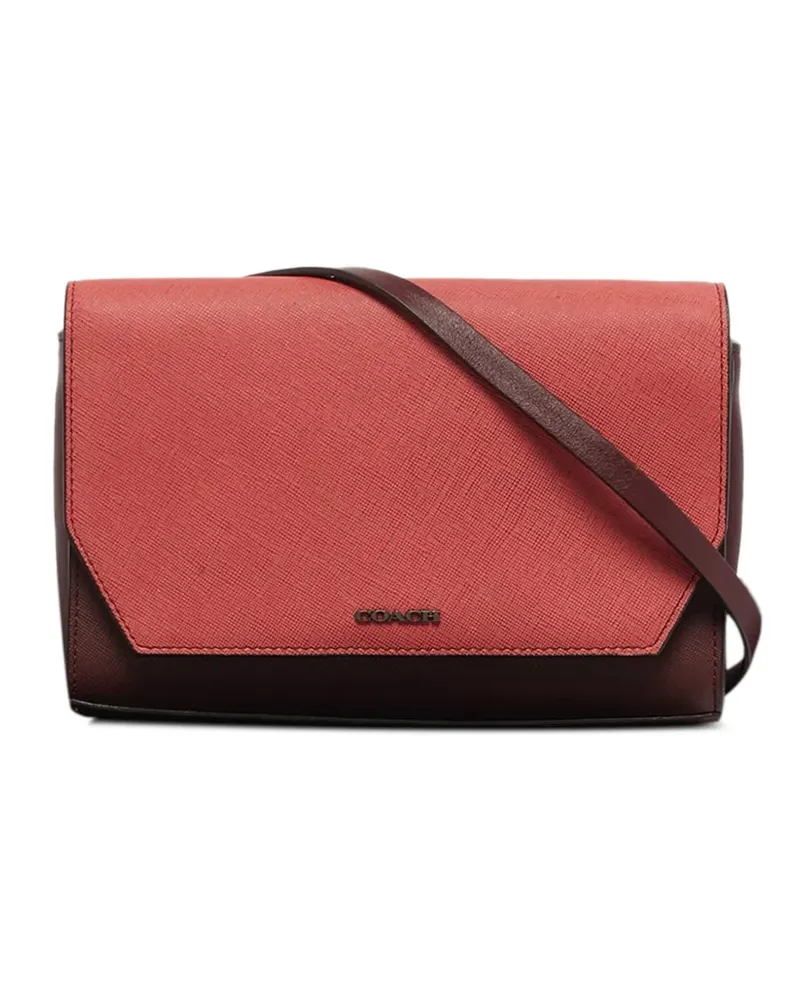 Coach Saffiano leather crossbody bag - Braun Braun