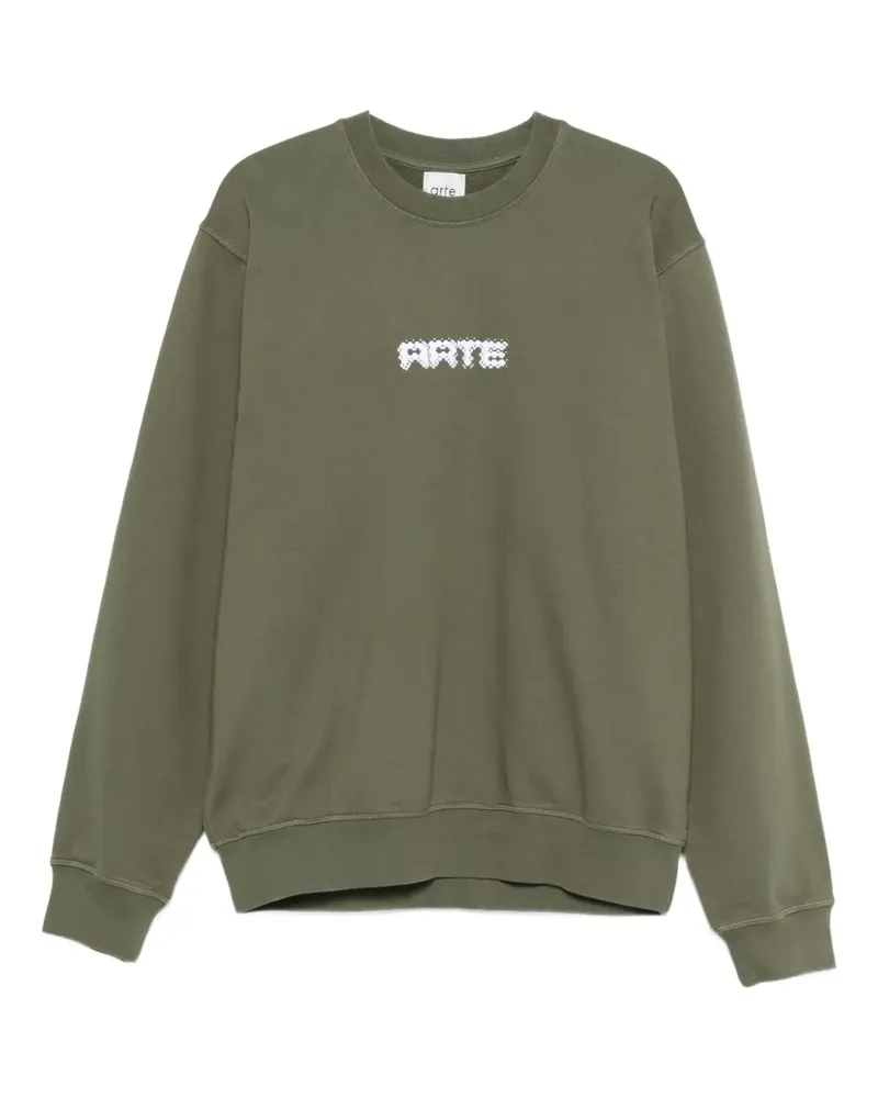 Arte Antwerp Sweatshirt mit Logo-Print - Grün Grün