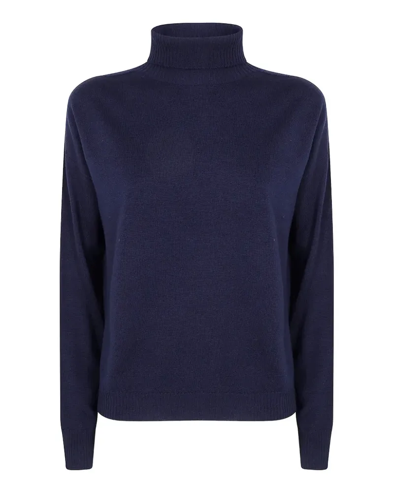 Drumohr  Klassischer Rollkragenpullover - Blau Blau