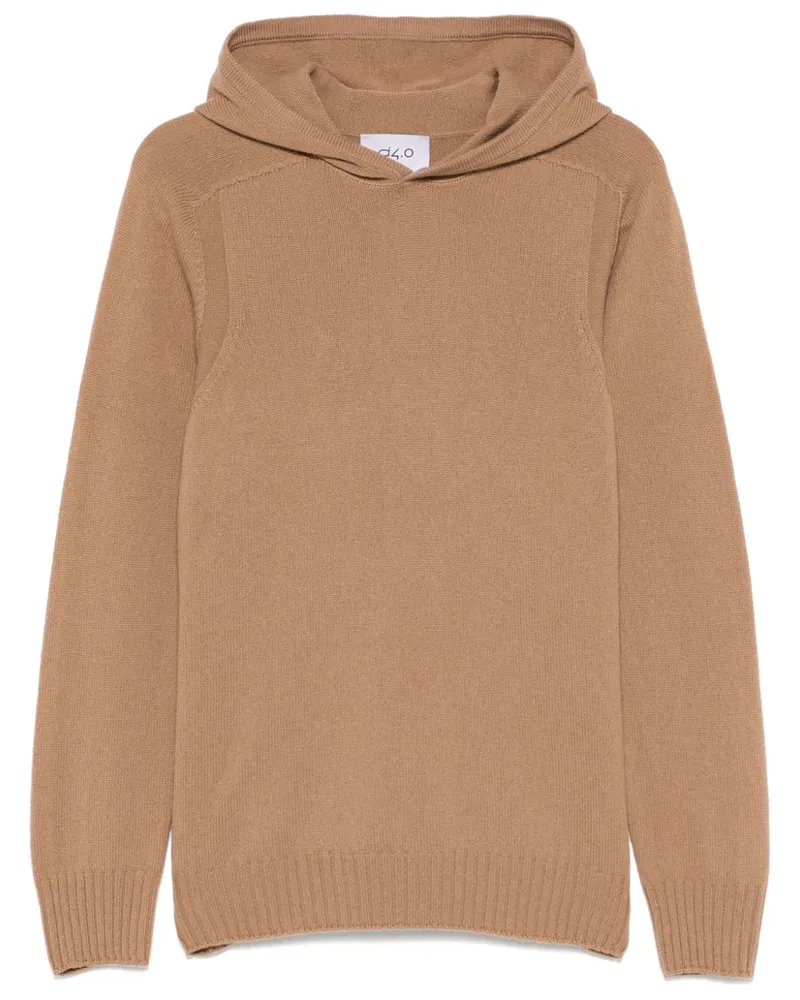 D4.0 Hoodie aus Wolle - Nude Nude