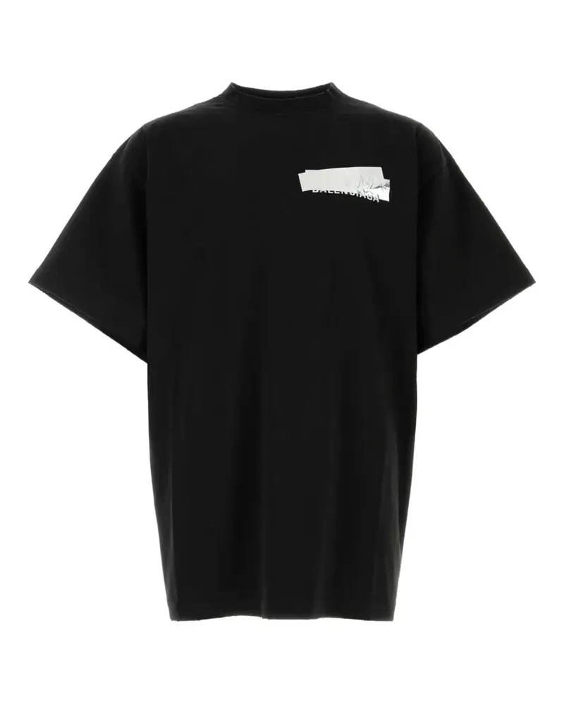Balenciaga Klassisches T-Shirt - Schwarz Schwarz