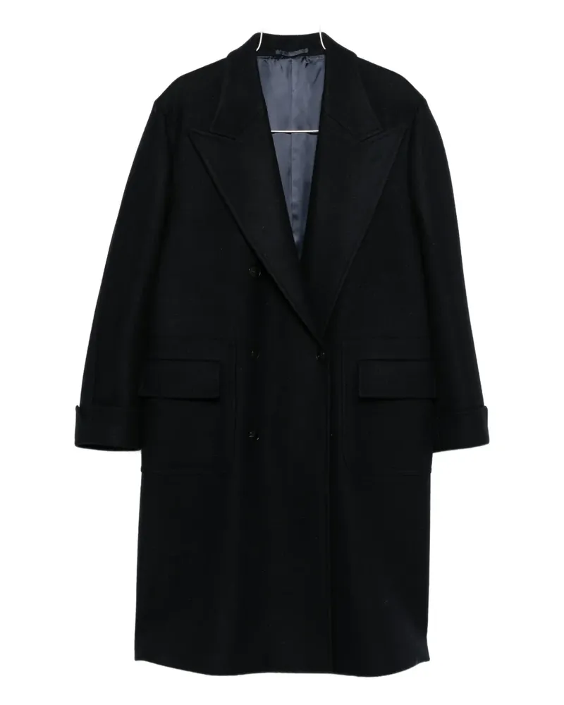 Fortela double-breasted coat - Blau Blau