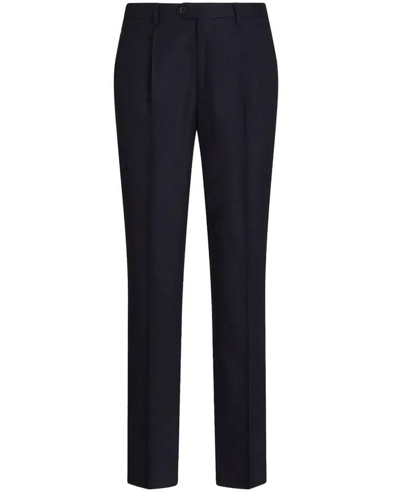 Etro Hose mit Bügelfalten - Blau Blau