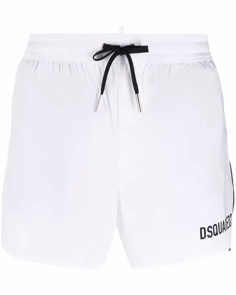 Dsquared2 Icon Forever Badeshorts - Weiß Weiß