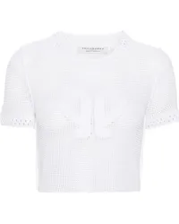 Philosophy Di Lorenzo Serafini Cropped-Top mit Schleife Weiß