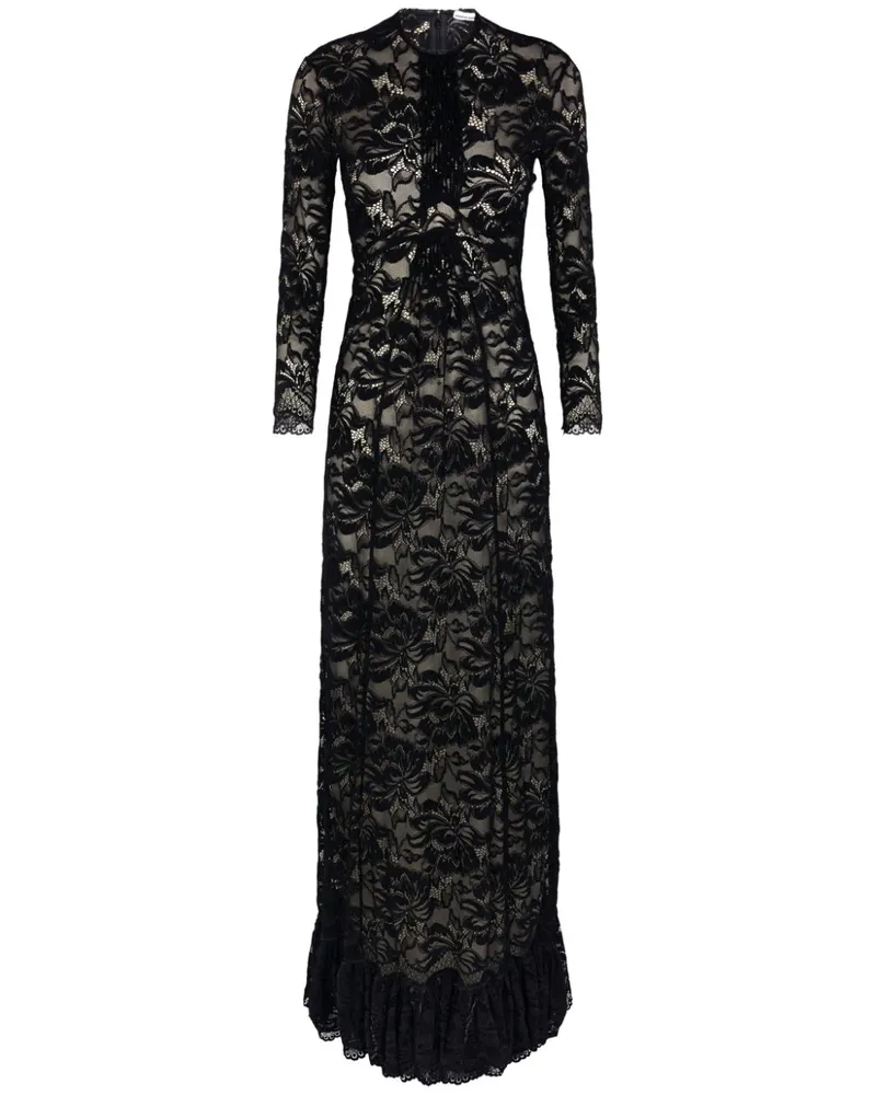 Paco Rabanne Abendkleid aus Spitze - Schwarz Schwarz