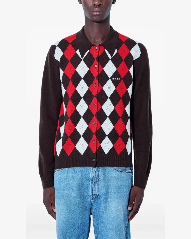 Miu Miu cashmere cardigan - Braun Braun