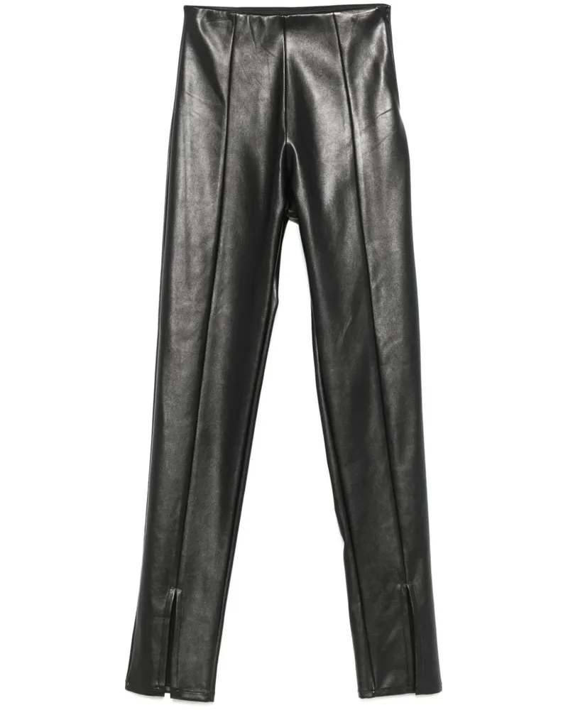 ALCHEMY x Lia Aram Leggings aus Faux-Leder - Schwarz Schwarz