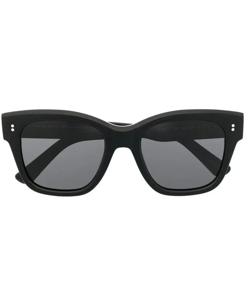 CHIMI 07 Sonnenbrille mit eckigem Gestell - Schwarz Schwarz