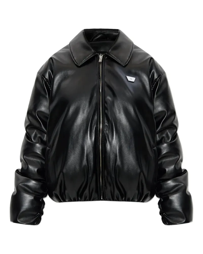 MISBHV Bomberjacke aus Faux-Leder - Schwarz Schwarz