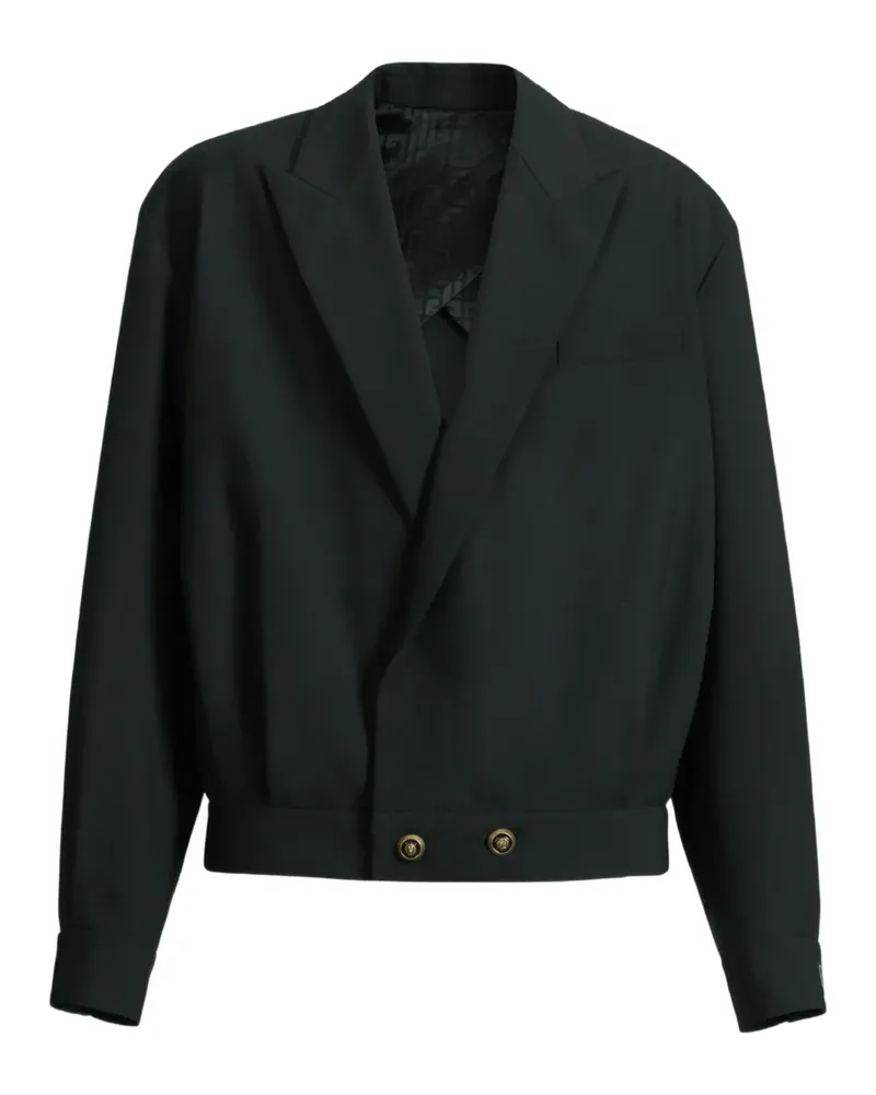 Balmain Wolljacke mit zwei Knöpfen - Schwarz Schwarz