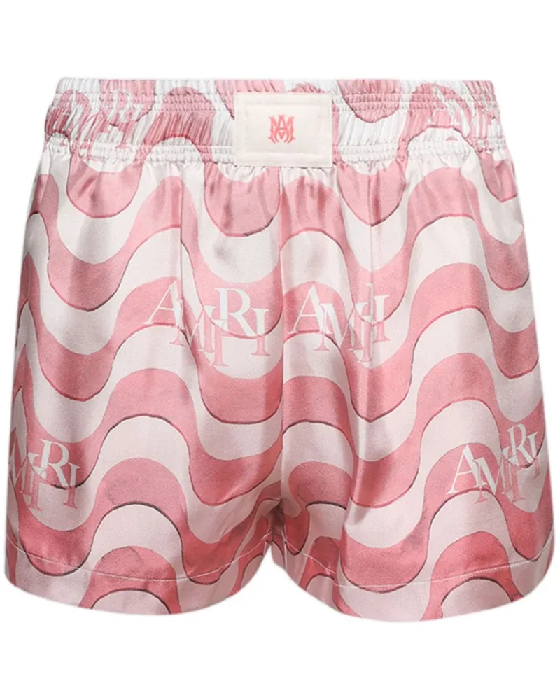 Amiri Staggered Wave Shorts - Rosa Rosa