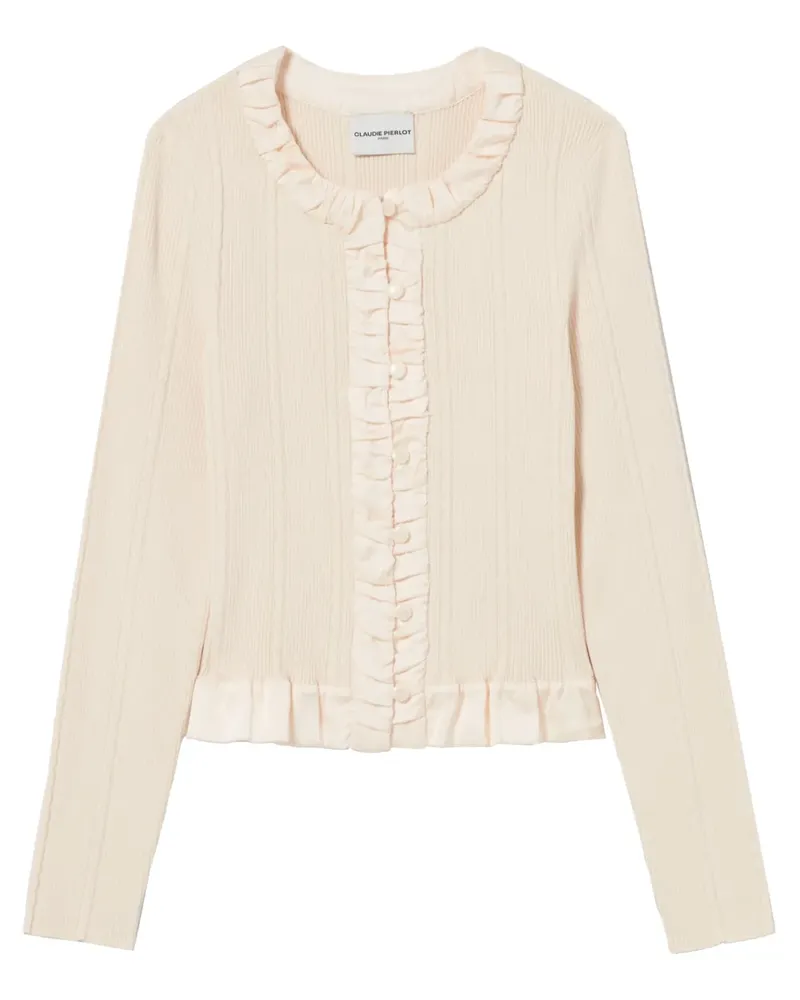 Claudie Pierlot Cardigan mit Knöpfen - Nude Nude