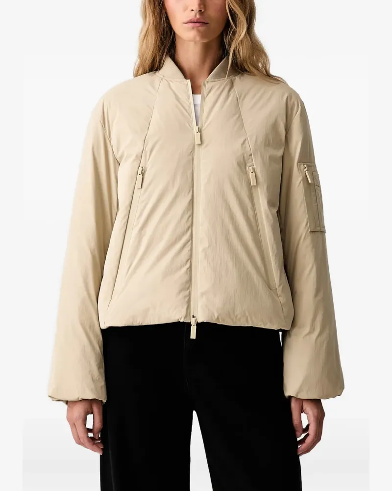 Armani Exchange Bomberjacke mit Logo-Print - Nude Nude