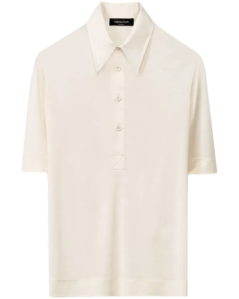 Fabiana Filippi Poloshirt aus Seide - Nude Nude