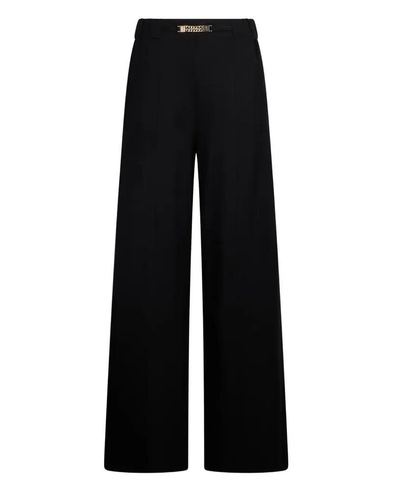 Liu Jo chain-detail knitted trousers - Schwarz Schwarz