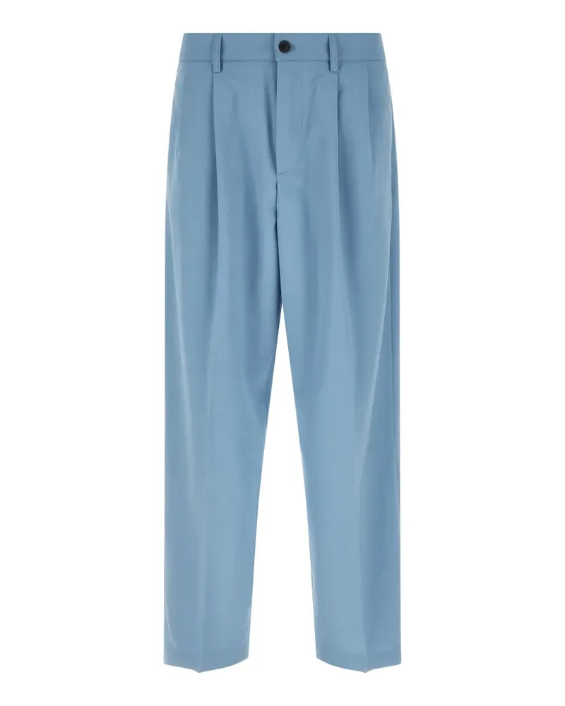 Department 5 Whisky belt-loop pleat trousers - Blau Blau