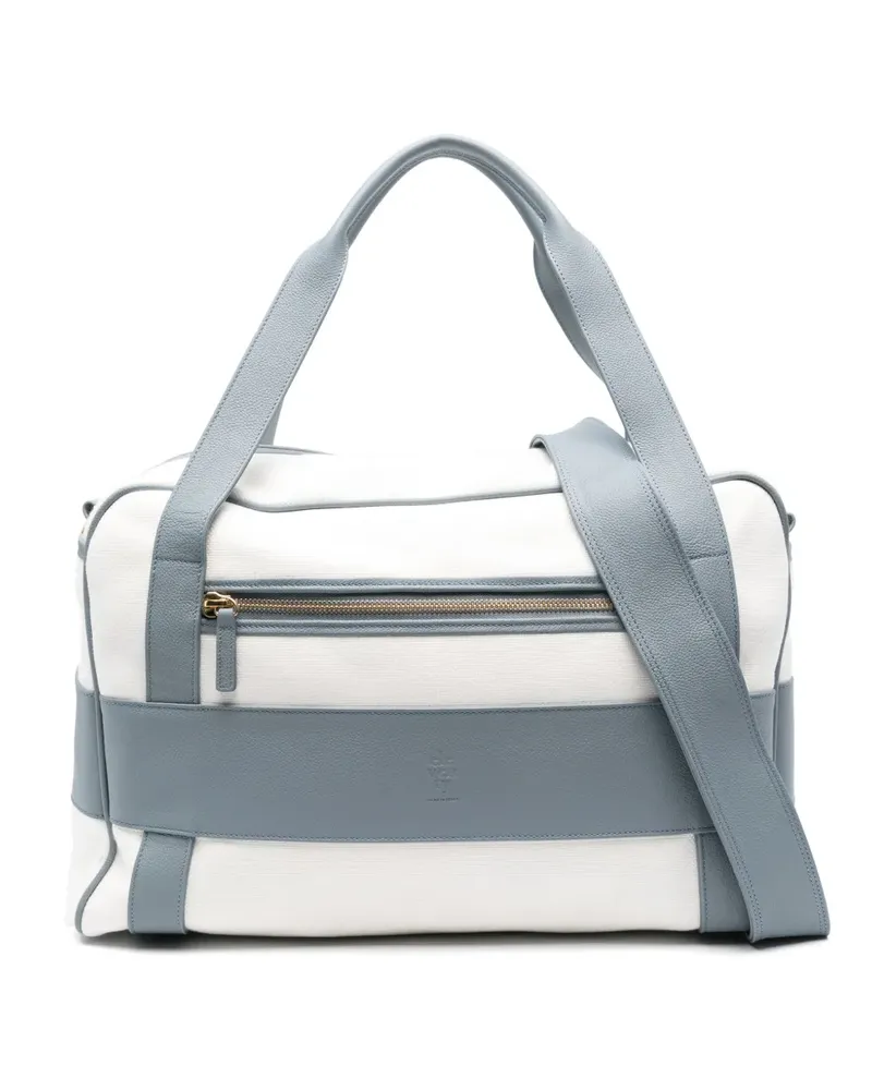 Eleventy Reisetasche aus Canvas - Weiß Weiß
