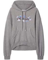 OFF-WHITE Hoodie aus Bio-Baumwolle Grau