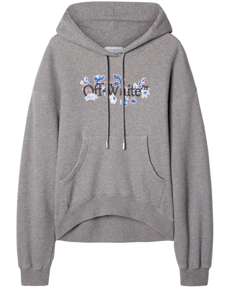 OFF-WHITE Hoodie aus Bio-Baumwolle - Grau Grau