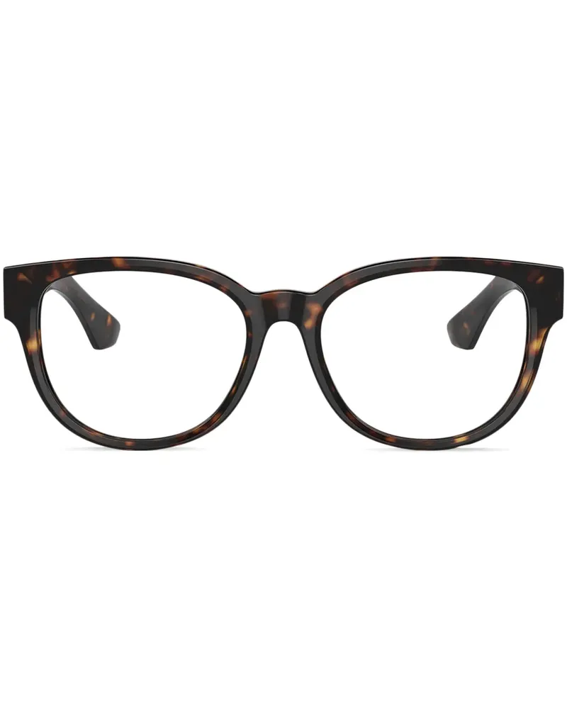 Burberry Brille mit rundem Gestell - Braun Braun