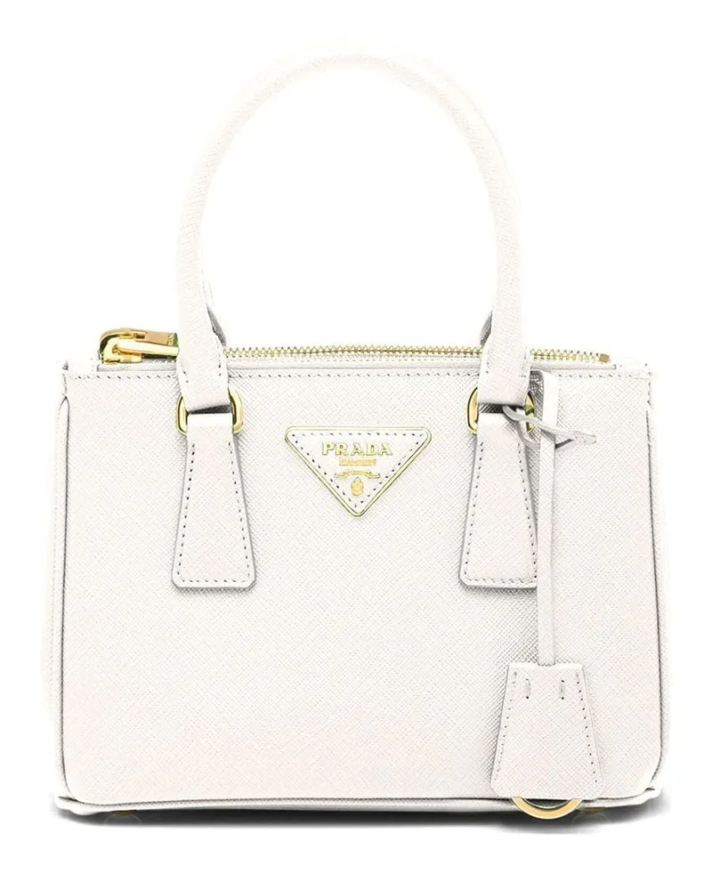 Prada Galleria Mini-Handtasche - Weiß Weiß